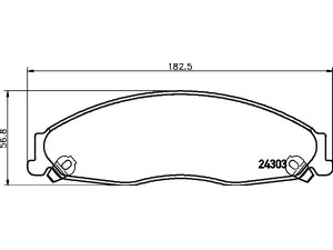 HELLA PAGID 8DB 355 006-791 stabdžių trinkelių rinkinys, diskinis stabdys 
 Techninės priežiūros dalys -> Papildomas remontas
88959947, 88959954