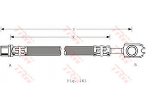 TRW PHD351 stabdžių žarnelė 
 Stabdžių sistema -> Stabdžių žarnelės
8E0611775B, 8E0611775E, 8E0611775J