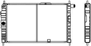 SAKURA  Automotive 1141-0204 radiatorius, variklio aušinimas