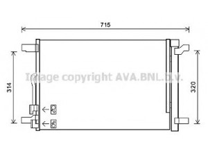 AVA QUALITY COOLING VW5335 kondensatorius, oro kondicionierius