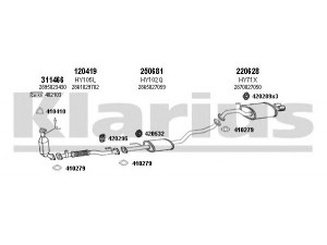 KLARIUS 450086E išmetimo sistema