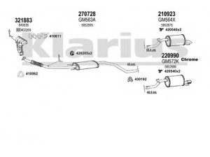 KLARIUS 391554E išmetimo sistema 
 Išmetimo sistema -> Išmetimo sistema, visa