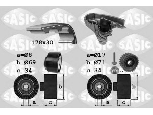 SASIC 3906030 vandens siurblio ir paskirstymo diržo komplektas 
 Diržinė pavara -> Paskirstymo diržas/komplektas -> Paskirstymo diržas/komplektas
71771581, 71771581