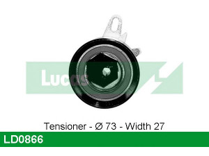 LUCAS ENGINE DRIVE LD0866 įtempiklio skriemulys, paskirstymo diržas