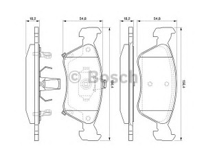 BOSCH 0 986 424 560 stabdžių trinkelių rinkinys, diskinis stabdys 
 Techninės priežiūros dalys -> Papildomas remontas
04465 05020, 04465 05030, 04465 05040