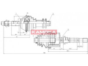 KAMOKA CT1138914 kardaninis velenas 
 Ratų pavara -> Kardaninis velenas
327360, 95606804, 96184033, 9 555 5117