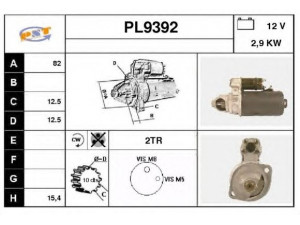SNRA PL9392 starteris