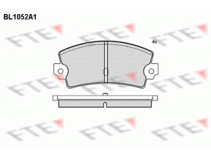 FTE BL1052A1 stabdžių trinkelių rinkinys, diskinis stabdys 
 Techninės priežiūros dalys -> Papildomas remontas
5888545, 58888545, 791864, 82203073