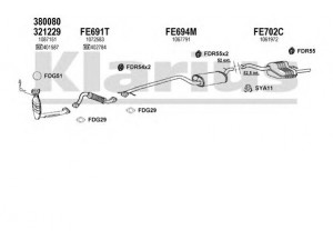 KLARIUS 361433U išmetimo sistema 
 Išmetimo sistema -> Išmetimo sistema, visa