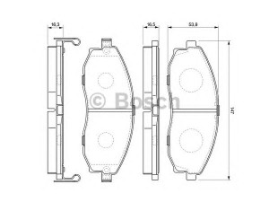 BOSCH 0 986 424 670 stabdžių trinkelių rinkinys, diskinis stabdys 
 Techninės priežiūros dalys -> Papildomas remontas
58101 4AA00, 58101 4AA10, 58101 4AA11