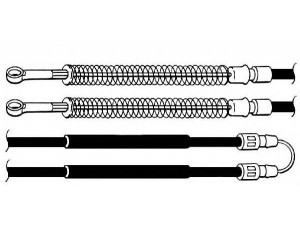 CEF ST02102 trosas, stovėjimo stabdys 
 Stabdžių sistema -> Valdymo svirtys/trosai
SE141167358A