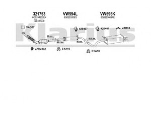 KLARIUS 930899U išmetimo sistema 
 Išmetimo sistema -> Išmetimo sistema, visa