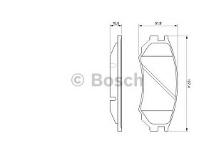 BOSCH 0 986 424 254 stabdžių trinkelių rinkinys, diskinis stabdys 
 Techninės priežiūros dalys -> Papildomas remontas