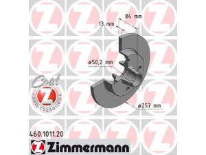 ZIMMERMANN 460.1011.20 stabdžių diskas 
 Stabdžių sistema -> Diskinis stabdys -> Stabdžių diskas
477 405 583 B