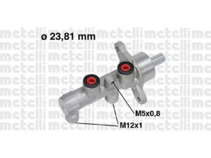 METELLI 05-0712 pagrindinis cilindras, stabdžiai 
 Stabdžių sistema -> Pagrindinis stabdžių cilindras
558183, 93183407