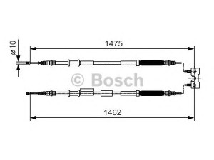 BOSCH 1 987 482 039 trosas, stovėjimo stabdys 
 Stabdžių sistema -> Valdymo svirtys/trosai
13214177, 522038, 13214177