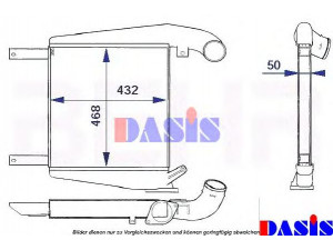 AKS DASIS 137390N tarpinis suslėgto oro aušintuvas, kompresorius 
 Variklis -> Oro tiekimas -> Įkrovos agregatas (turbo/superįkrova) -> Tarpinis suslėgto oro aušintuvas
4375010501, 4375010601, 4375011401