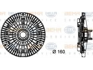 HELLA 8MV 376 732-101 sankaba, radiatoriaus ventiliatorius 
 Aušinimo sistema -> Radiatoriaus ventiliatorius
1 745 134, 11 52 1 745 134, 11 52 7 502 804
