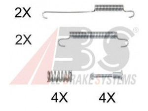A.B.S. 0892Q priedų komplektas, stovėjimo stabdžių trinkelės 
 Stabdžių sistema -> Rankinis stabdys
