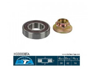 BTA H33000BTA tarpinis guolis, varantysis velenas 
 Ratų pavara -> Kardaninis velenas