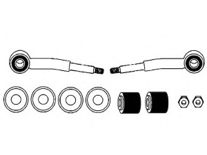 OCAP 0101724-K skersinio stabilizatoriaus komplektas
1481465, 1549071, 1631619, 6150970