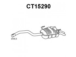 VENEPORTE CT15290 galinis duslintuvas 
 Išmetimo sistema -> Duslintuvas
9456202180, 1726LY, 1726LZ, 1730P0