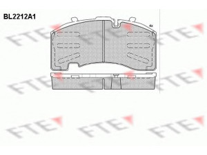 FTE BL2212A1 stabdžių trinkelių rinkinys, diskinis stabdys 
 Techninės priežiūros dalys -> Papildomas remontas
004 420 70 20, 3 057 0085 00, 05.092.90.06.0