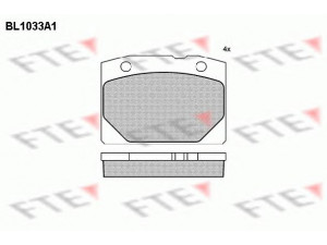 FTE BL1033A1 stabdžių trinkelių rinkinys, diskinis stabdys 
 Techninės priežiūros dalys -> Papildomas remontas
2101-350 1089, 2101-350 1090, 2101-350 109001