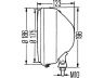 HELLA 1A7 003 099-011 priekinis žibintas
008 0796, 185 3599, 82.25101.6008