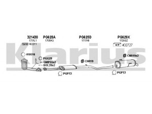 KLARIUS 630691U išmetimo sistema