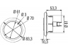 HELLA 2JA 343 795-011 vidaus apšvietimas