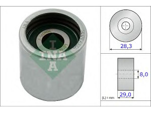 INA 532 0522 10 kreipiantysis skriemulys, paskirstymo diržas 
 Diržinė pavara -> Paskirstymo diržas/komplektas -> Laisvasis/kreipiamasis skriemulys
2789 0511 0102