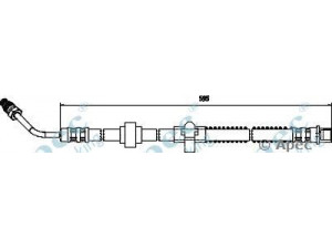 APEC braking HOS3574 stabdžių žarnelė
48060000000, 4806E7