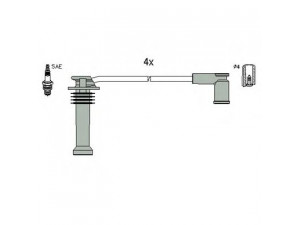 HITACHI 134988 uždegimo laido komplektas 
 Kibirkšties / kaitinamasis uždegimas -> Uždegimo laidai/jungtys
1335369, 1335371, 1335374, 1335377