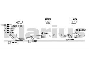 KLARIUS 630492E išmetimo sistema 
 Išmetimo sistema -> Išmetimo sistema, visa