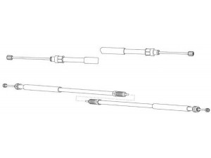 KAWE FA02299 trosas, stovėjimo stabdys 
 Stabdžių sistema -> Valdymo svirtys/trosai
1330058080