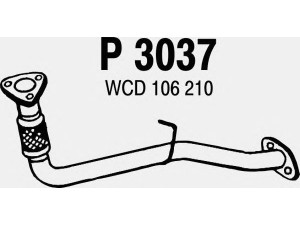 FENNO P3037 išleidimo kolektorius 
 Išmetimo sistema -> Išmetimo vamzdžiai
WCD000960, WCD106210