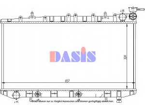 AKS DASIS 073230N radiatorius, variklio aušinimas