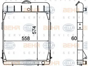 HELLA 8MK 376 765-281 radiatorius, variklio aušinimas
313 500 04 02, A 313 500 04 02