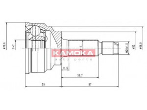 KAMOKA 6070 jungčių komplektas, kardaninis velenas 
 Ratų pavara -> Sujungimai/komplektas
F001 25 400, F001 25 400 A, F001 25 400 B