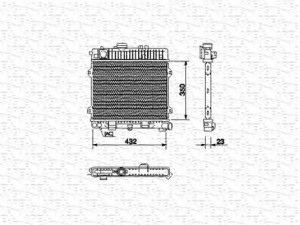 MAGNETI MARELLI 350213436000 radiatorius, variklio aušinimas 
 Aušinimo sistema -> Radiatorius/alyvos aušintuvas -> Radiatorius/dalys
17111151700, 17111176947, 17111177844