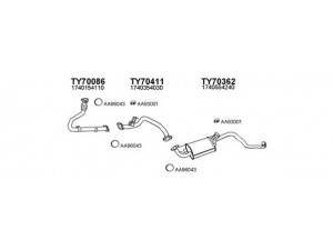 VENEPORTE 700088 išmetimo sistema