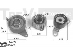 TREVI AUTOMOTIVE KD1157 paskirstymo diržo komplektas 
 Techninės priežiūros dalys -> Papildomas remontas
1108756, 1108758, YS4J6K288CA, YS4J6K288DA