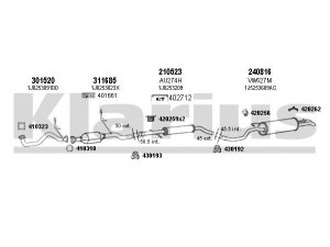 KLARIUS 780075E išmetimo sistema 
 Išmetimo sistema -> Išmetimo sistema, visa