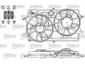VALEO 696149 elektrovariklis, raditoriaus ventiliatorius 
 Aušinimo sistema -> Radiatoriaus ventiliatorius
1107126