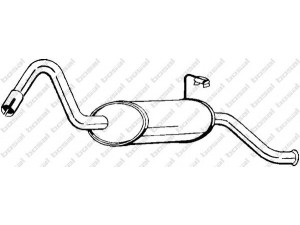 BOSAL 154-039 galinis duslintuvas 
 Išmetimo sistema -> Duslintuvas
1018857, 6656504, 7228685