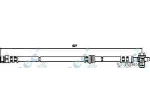 APEC braking HOS3700 stabdžių žarnelė 
 Stabdžių sistema -> Stabdžių žarnelės
1K0611701B, 1K0611701B, 1K0611701B