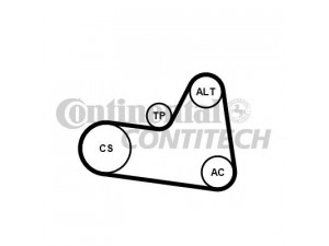CONTITECH 6PK1710K1 V formos rumbuotas diržas, komplektas 
 Techninės priežiūros dalys -> Techninės priežiūros intervalai
