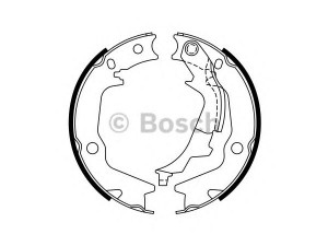 BOSCH 0 986 487 769 stabdžių trinkelių komplektas, stovėjimo stabdis 
 Stabdžių sistema -> Rankinis stabdys
58350 1JA30, 58305 2KA00