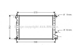 AVA QUALITY COOLING FDA2219 radiatorius, variklio aušinimas